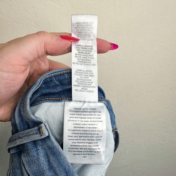 NWT Anthropologie Good American Good Waist High Rise Palazzo Wide Leg Jeans 32 - Picture 13 of 14